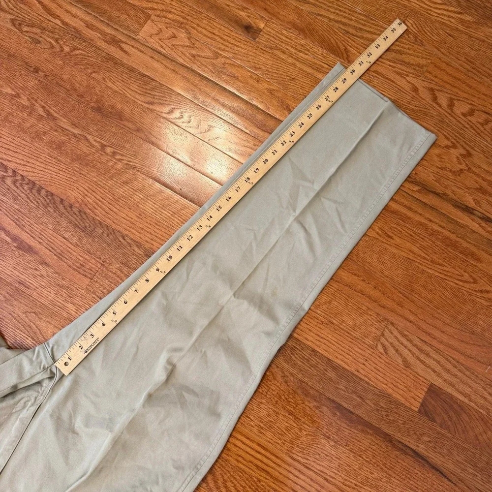 Vintage Polo Ralph Lauren Pleated Chino Pants Fits Mens 36x30 Khaki Made in USA